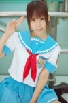 cosplay kneesocks mitsuhiro_sachi pleated_skirt ponytail ricchun sailor_uniform school_uniform sharin_no_kuni_himawari_no_shoujo skirt rating:Safe score:0 user:nil!