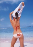 ass beach bikini nagasaki_rina ocean rubber_duckie shirt_lift swimsuit tshirt rating:Safe score:0 user:nil!