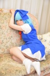 blouse blue_hair cirno cosplay hairbow jumper panties shizuku socks touhou rating:Safe score:1 user:nil!