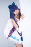 choker cosplay dress hairbow multi-colored_hair necoco panty_&_stocking_with_garterbelt shimapan_and_stocking_necosmo stocking_(psg) wings rating:Questionable score:0 user:nil!