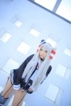 amatsukaze_(kantai_collection) bikini cosplay garter_belt hat kantai_collection red_legwear sailor_dress saku see-through senku side-tie_bikini silver_hair swimsuit thighhighs twintails white_legwear rating:Safe score:3 user:nil!