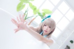 bathroom bathtub blonde_hair cosplay dress hairbow itsuki_akira kotori_taso love_live!_school_idol_project minami_kotori rating:Safe score:1 user:nil!
