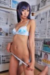 bakemonogatari bra cleavage cosplay karimonogatari necoco panties panty_pull purple_hair senjougahara_hitagi rating:Safe score:8 user:nil!