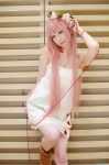 boots chii cosplay dress just_be_friends_(vocaloid) megurine_luka pink_hair vocaloid rating:Safe score:2 user:nil!