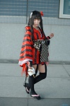 cosplay garter_belt horns inu_boku_secret_service kimono mask shirakiin_ririchiyo thighhighs yaya zettai_ryouiki rating:Safe score:2 user:nil!