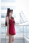 camisole cosplay fate/series fate/stay_night hairbows shorts tohsaka_rin twintails unasuke rating:Safe score:1 user:nil!