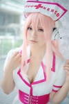 cleavage cosplay harumiya_yun headphones nitro_super_sonic nurse nurse_cap nurse_uniform pink_eyes pink_hair super_soniko rating:Safe score:0 user:pixymisa