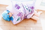 asae_ayato barefoot blanket blue_hair cosplay denpa_onna_to_seishun_otoko touwa_erio rating:Safe score:0 user:pixymisa