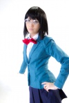 blazer blouse cosplay durarara!! glasses pleated_skirt renge school_uniform skirt sonohara_anri rating:Safe score:0 user:nil!