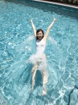 niwa_mikiho one-piece_swimsuit pool swimsuit tropical_rainbow wet rating:Safe score:1 user:nil!