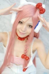 aida_yukiko choker cosplay dress headphones hello_kitty nekomura_iroha pink_hair tubetop vocaloid rating:Safe score:0 user:nil!