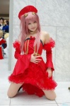 another_blood cosplay demonbane detached_sleeves dress pantyhose pink_hair saya twintails rating:Safe score:3 user:nil!