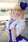 aiba_ai apron blonde_hair cosplay dress macross macross_frontier sheryl_nome top_hat rating:Safe score:0 user:nil!