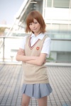 blouse cosplay futsure misaka_mikoto pleated_skirt skirt sweater to_aru_kagaku_no_railgun rating:Safe score:1 user:pixymisa