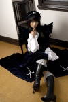 boots cosplay dress hairband matsunaga_ayaka rozen_maiden suigintou wings rating:Safe score:2 user:nil!