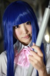 blouse blue_hair cosplay furude_rika higurashi_no_naku_koro_ni jumper school_uniform tsun rating:Safe score:0 user:nil!