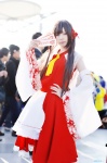 blouse cosplay detached_sleeves hakurei_reimu hino_(ii) miko skirt touhou rating:Safe score:0 user:nil!