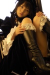 boots cosplay dress hairband matsunaga_ayaka rozen_maiden suigintou wings rating:Safe score:0 user:nil!