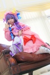 amatsuka_miyu cosplay dress hat patchouli_knowledge purple_hair robe thighhighs touhou rating:Safe score:0 user:nil!