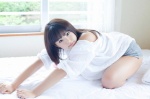 bed blouse open_clothes shinozaki_ai shorts welcome_to_my_ai_land rating:Safe score:0 user:nil!