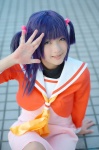 cosplay dress gingamu hayate_no_gotoku! purple_hair sailor_uniform school_uniform segawa_izumi twintails rating:Safe score:2 user:nil!