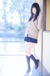 blouse cardigan cosplay kneesocks original pleated_skirt sagiri school_uniform skirt rating:Safe score:2 user:nil!