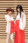 cosplay hakama hakama_skirt hayase_ami iwato_kasumi kimono miko saki_(manga) sayu thighhighs twintails usuzumi_hatsumi zettai_ryouiki rating:Safe score:0 user:pixymisa