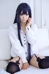 blouse cosplay garter_straps inu_boku_secret_service maika panties shirakiin_ririchiyo thighhighs rating:Safe score:3 user:pixymisa