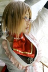 blonde_hair blouse chocoball chokomania cosplay glasses muriel_spencer rumble_roses rating:Safe score:0 user:nil!