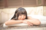 akemi_homura bikini_top cosplay hairband hot_tub mahoshoujo_necoco☆magika necoco puella_magi_madoka_magica swimsuit wet rating:Safe score:0 user:nil!
