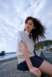 blouse clarity ocean pleated_skirt school_uniform skirt sweater_vest tie togashi_azusa rating:Safe score:0 user:nil!