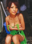 cleavage dress kanagoyomi open_clothes ponytail tsuhigara_kana wet rating:Safe score:0 user:nil!