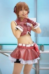 cosplay enuko fingerless_gloves gloves headset meiko miniskirt shorts skirt vest vocaloid rating:Safe score:0 user:nil!