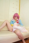 arai_yomi blouse cosplay hairband komeiji_satori panties pink_hair skirt skirt_lift touhou rating:Safe score:1 user:nil!