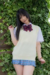 blouse lenfried love_a_live love_live!_school_idol_project pleated_skirt school_uniform skirt sonada_umi sweater_vest rating:Safe score:0 user:nil!