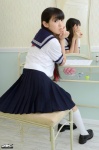4k-star_235 kneesocks mirror momoka_rika pleated_skirt sailor_uniform school_uniform skirt twintails rating:Safe score:0 user:nil!