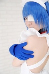apron blue_hair cosplay eyepatch gloves hairband ikkitousen kibashi maid maid_uniform ryomou_shimei rating:Safe score:0 user:nil!