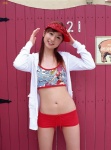 croptop hoodie ogura_yuuko shorts visor rating:Safe score:0 user:nil!