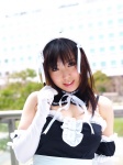 apron cleavage cosplay cyborg_nene dress elbow_gloves gloves hairband kore_ga_watashi_no_goshujin-sama kurauchi_anna maid maid_uniform rating:Safe score:0 user:nil!