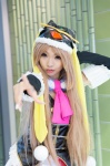 blonde_hair bodysuit cosplay detached_sleeves mawaru_penguindrum penguin_hat princess_of_the_crystal yuuki_(vii) rating:Safe score:0 user:pixymisa