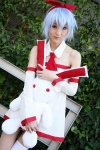 asakura_hina blue_hair cosplay hairbow original pleinair stuffed_rabbit thighhighs rating:Safe score:0 user:nil!