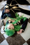 cc code_geass cosplay detached_sleeves dress green_hair kanda_midori wings rating:Safe score:4 user:xkaras
