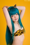 bikini blue_hair cleavage cosplay horns lum namada swimsuit tiger_print urusei_yatsura rating:Safe score:0 user:nil!