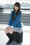 akiyama_mio blazer blouse cosplay kneesocks k-on! pleated_skirt ribbon_tie skirt tubakiageha rating:Safe score:0 user:pixymisa
