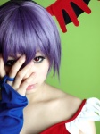 aka_(morimori) cosplay detached_sleeves head_wings lilith_aensland purple_hair vampire_(game) rating:Safe score:2 user:nil!