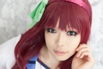 angel_beats! cosplay hairband nakamura_yuri red_hair sailor_uniform school_uniform soda_(model) rating:Safe score:0 user:pixymisa