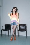 black_legwear boots denim lollipop narumi_mika pantyhose shorts sweater ys_web_512 rating:Safe score:3 user:nil!