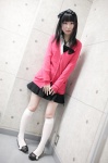 blouse cardigan costume hairbow kazuki_aria kneehighs pleated_skirt school_uniform skirt rating:Safe score:1 user:nil!
