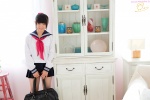 bag izumi_hiyori kneesocks pleated_skirt ponytail sailor_uniform school_uniform shirt skirt rating:Safe score:1 user:zopo