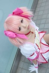 choker cosplay dress gloves hairbows kaname_madoka pink_hair puella_magi_madoka_magica saki_kano twintails rating:Safe score:0 user:pixymisa